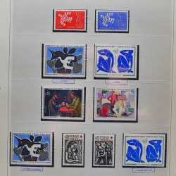 Collection timbres de France 1960-1969 neuf** complet en album Safe.
