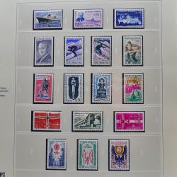 Collection timbres de France 1960-1969 neuf** complet en album Safe.