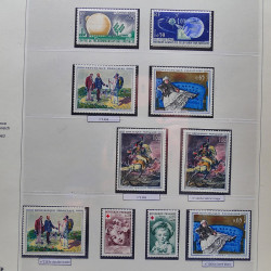 Collection timbres de France 1960-1969 neuf** complet en album Safe.