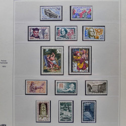 Collection timbres de France 1960-1969 neuf** complet en album Safe.