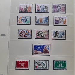 Collection timbres de France 1960-1969 neuf** complet en album Safe.