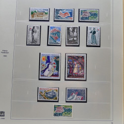 Collection timbres de France 1960-1969 neuf** complet en album Safe.