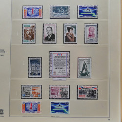 Collection timbres de France 1960-1969 neuf** complet en album Safe.