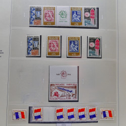 Collection timbres de France 1960-1969 neuf** complet en album Safe.