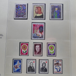 Collection timbres de France 1960-1969 neuf** complet en album Safe.