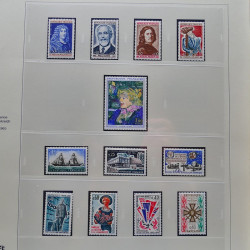 Collection timbres de France 1960-1969 neuf** complet en album Safe.