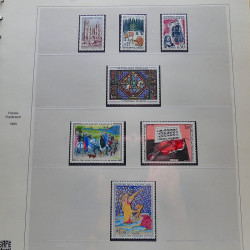 Collection timbres de France 1960-1969 neuf** complet en album Safe.