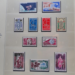 Collection timbres de France 1960-1969 neuf** complet en album Safe.