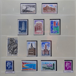 Collection timbres de France 1960-1969 neuf** complet en album Safe.