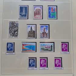 Collection timbres de France 1960-1969 neuf** complet en album Safe.