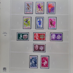 Collection timbres de France 1960-1969 neuf** complet en album Safe.