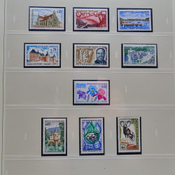 Collection timbres de France 1960-1969 neuf** complet en album Safe.