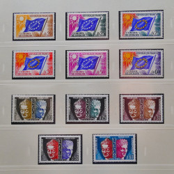 Collection timbres de France 1960-1969 neuf** complet en album Safe.