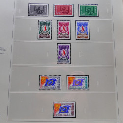 Collection timbres de France 1960-1969 neuf** complet en album Safe.