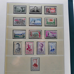 Collection timbres de France 1949-1962 neuf** complet en album Lindner.