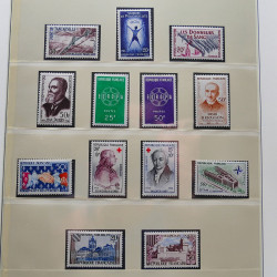 Collection timbres de France 1949-1962 neuf** complet en album Lindner.