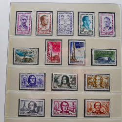 Collection timbres de France 1949-1962 neuf** complet en album Lindner.