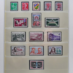 Collection timbres de France 1949-1962 neuf** complet en album Lindner.