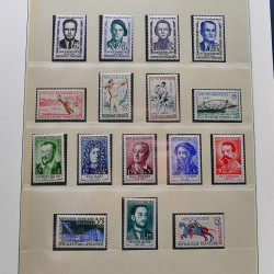 Collection timbres de France 1949-1962 neuf** complet en album Lindner.
