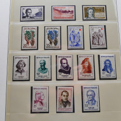 Collection timbres de France 1949-1962 neuf** complet en album Lindner.