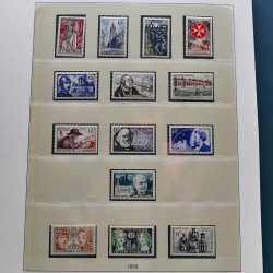 Collection timbres de France 1949-1962 neuf** complet en album Lindner.