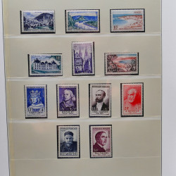 Collection timbres de France 1949-1962 neuf** complet en album Lindner.