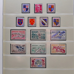 Collection timbres de France 1949-1962 neuf** complet en album Lindner.