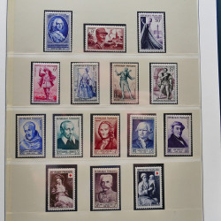 Collection timbres de France 1949-1962 neuf** complet en album Lindner.