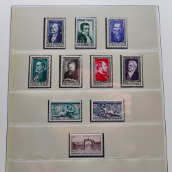 Collection timbres de France 1949-1962 neuf** complet en album Lindner.