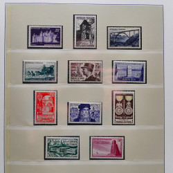 Collection timbres de France 1949-1962 neuf** complet en album Lindner.