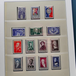 Collection timbres de France 1949-1962 neuf** complet en album Lindner.