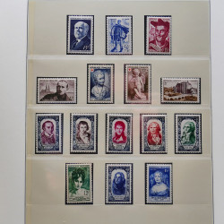 Collection timbres de France 1949-1962 neuf** complet en album Lindner.