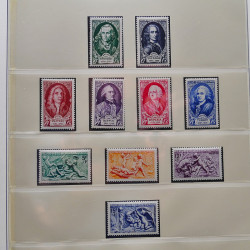 Collection timbres de France 1949-1962 neuf** complet en album Lindner.
