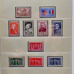 Collection timbres de France 1949-1962 neuf** complet en album Lindner.