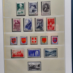 Collection timbres de France 1949-1962 neuf** complet en album Lindner.