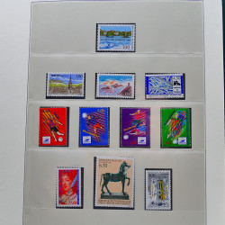 Collection timbres de France 1989-1997 neuf** complet en album.