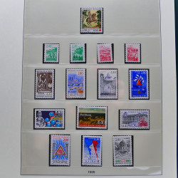 Collection timbres de France 1989-1997 neuf** complet en album.