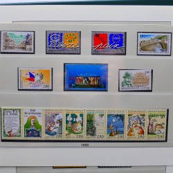 Collection timbres de France 1989-1997 neuf** complet en album.