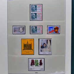 Collection timbres de France 1989-1997 neuf** complet en album.