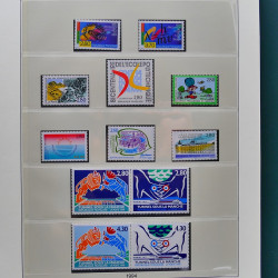Collection timbres de France 1989-1997 neuf** complet en album.