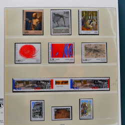 Collection timbres de France 1989-1997 neuf** complet en album.