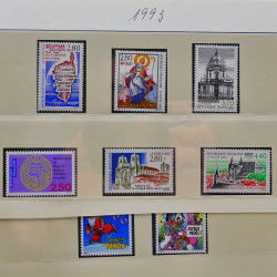 Collection timbres de France 1989-1997 neuf** complet en album.