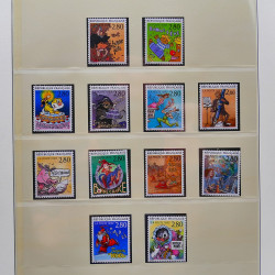 Collection timbres de France 1989-1997 neuf** complet en album.