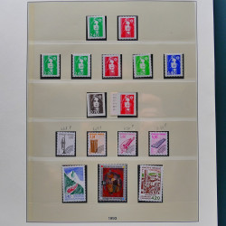 Collection timbres de France 1989-1997 neuf** complet en album.