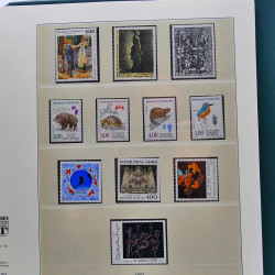 Collection timbres de France 1989-1997 neuf** complet en album.