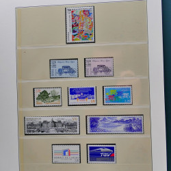 Collection timbres de France 1989-1997 neuf** complet en album.