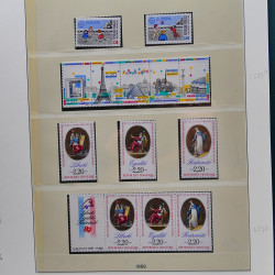 Collection timbres de France 1989-1997 neuf** complet en album.