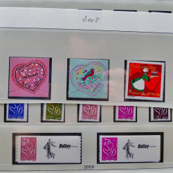 Collection timbres de France 1998-2005 neuf** complet en album.