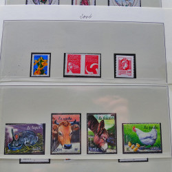 Collection timbres de France 1998-2005 neuf** complet en album.