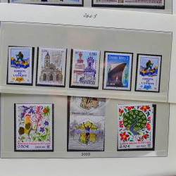 Collection timbres de France 1998-2005 neuf** complet en album.